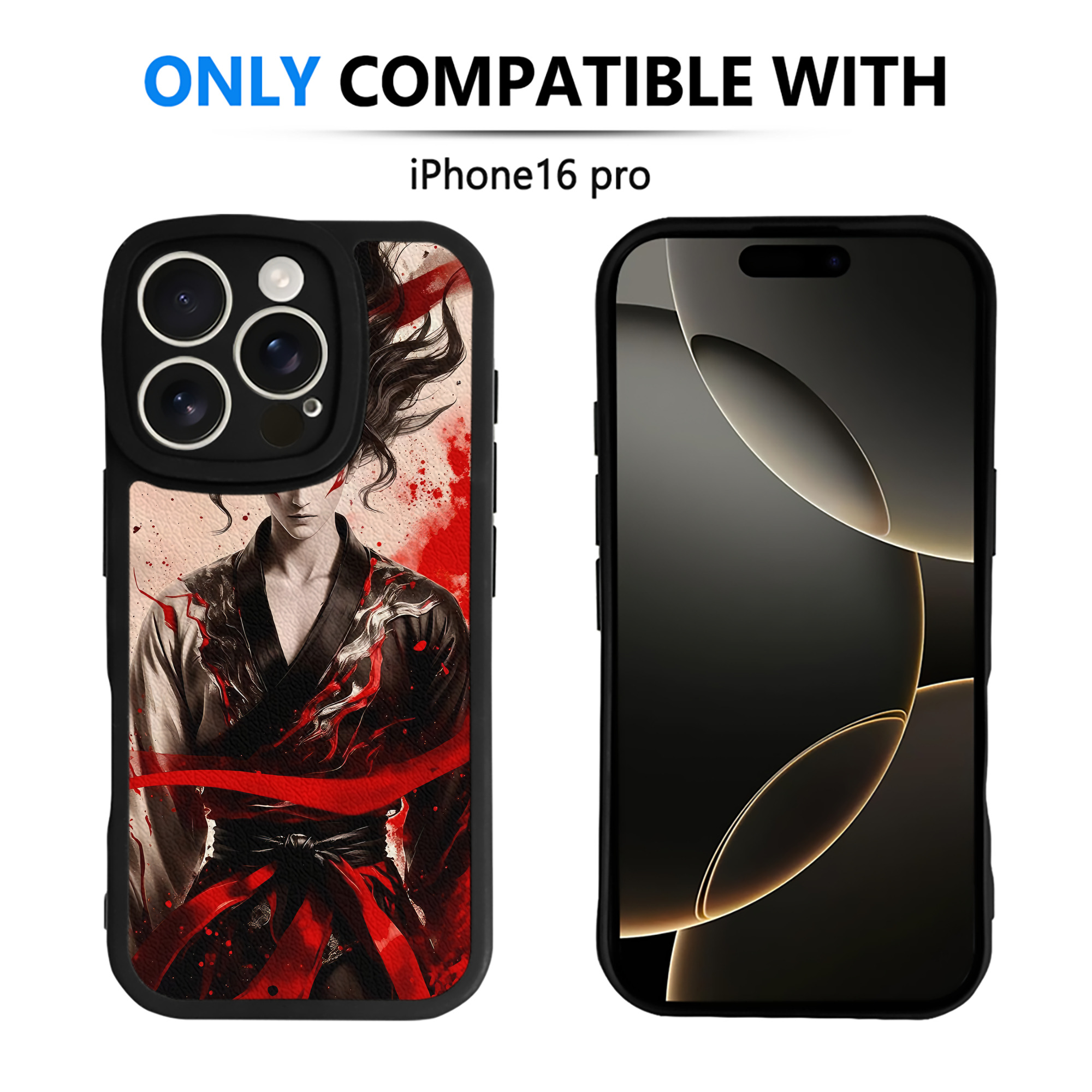（画像用） Ne Zha 2 ナタ 魔童の大暴れ 【iPhone 16シリーズ対応】シリコンスマホケース（レザー調） 材質：シリコン